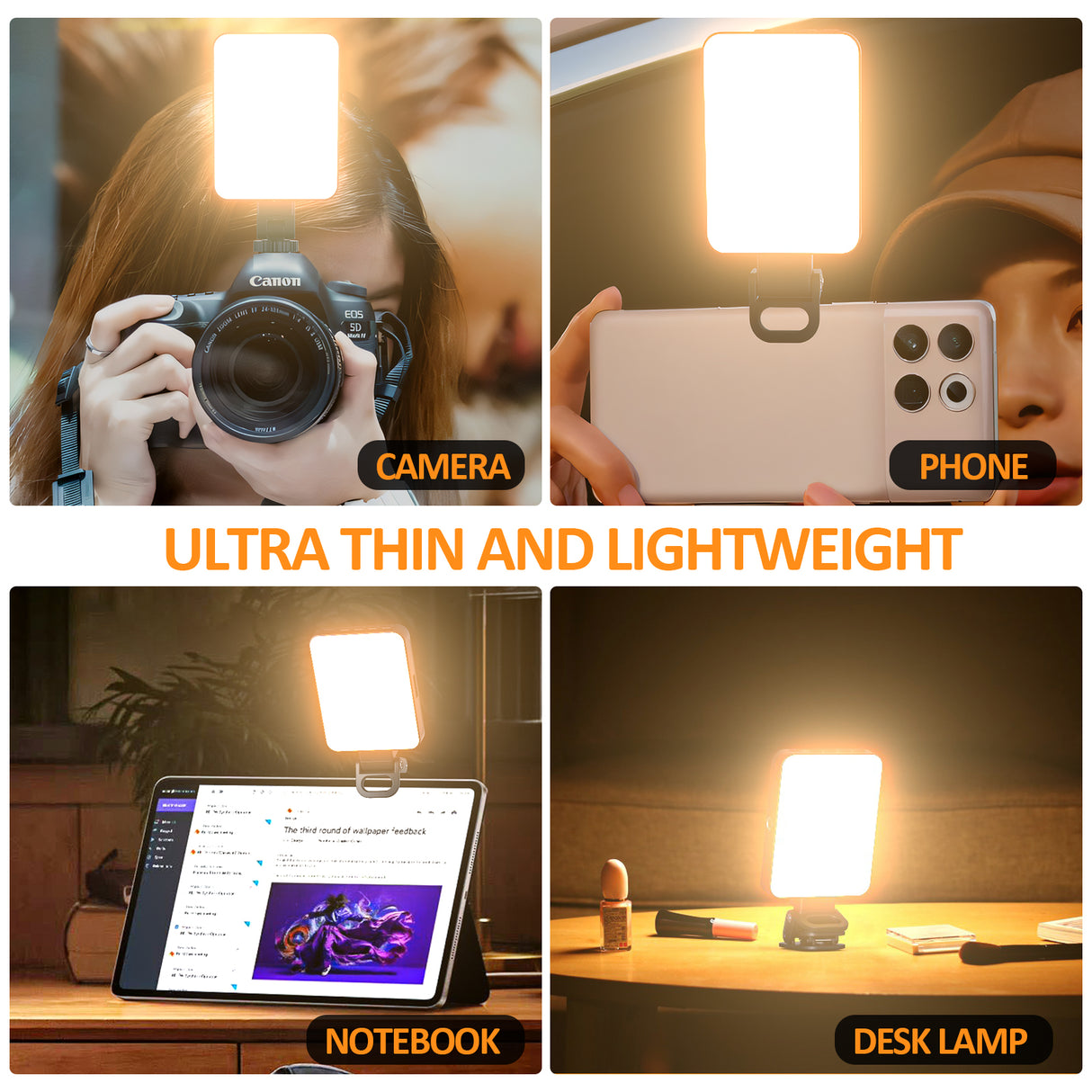 Magnetic fill light LED video conference phone fill light camera photography live broadcast photography pocket light - V.I.P Digital Presence