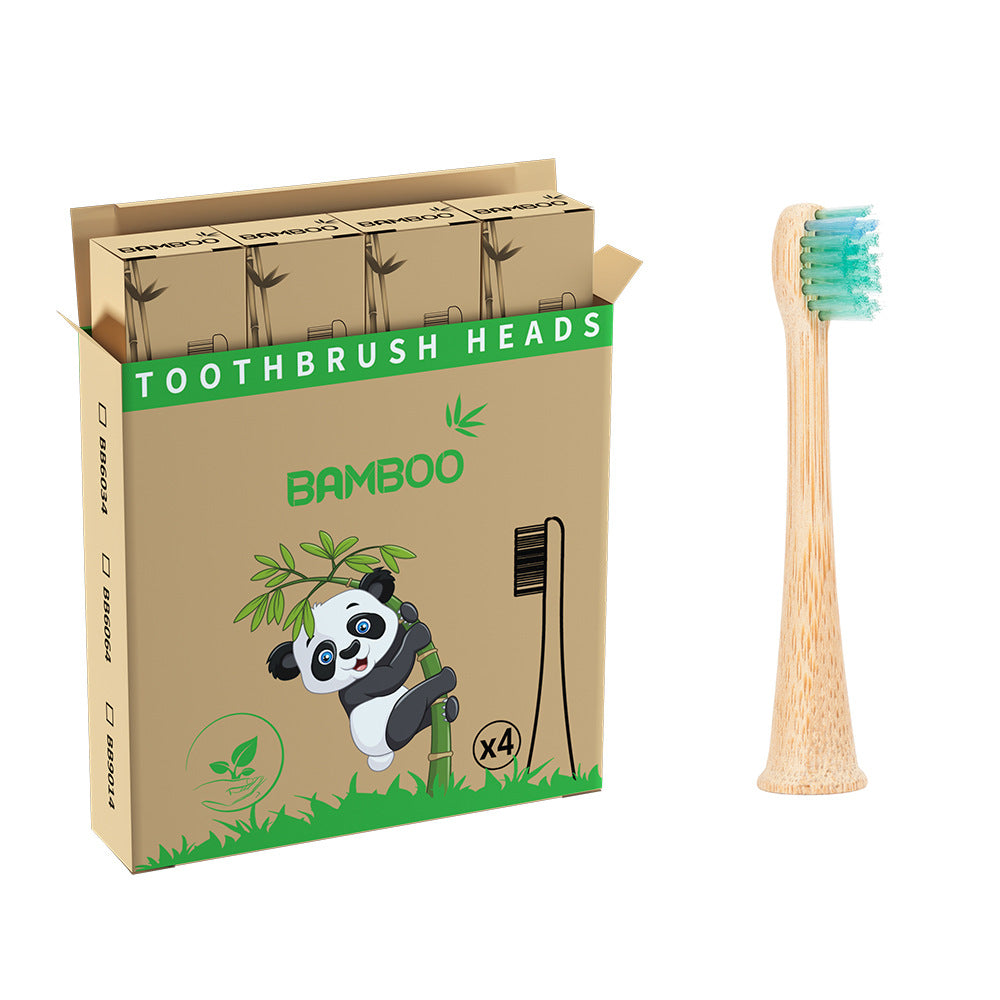 Suitable for Philips electric toothbrush natural bamboo biodegradable bamboo toothbrush head made of bamboo - V.I.P Digital Presence