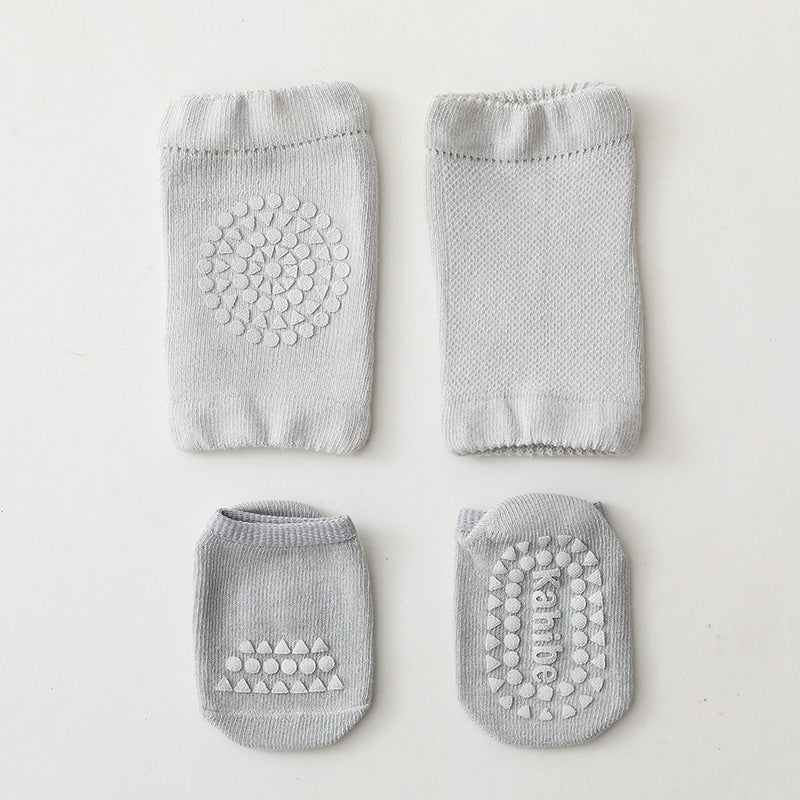 Summer New Knee Pad Socks Set Knee Pad Baby Floor Socks Set Toddler Socks Baby Non-Slip Crawling Sports Protection - V.I.P Digital Presence