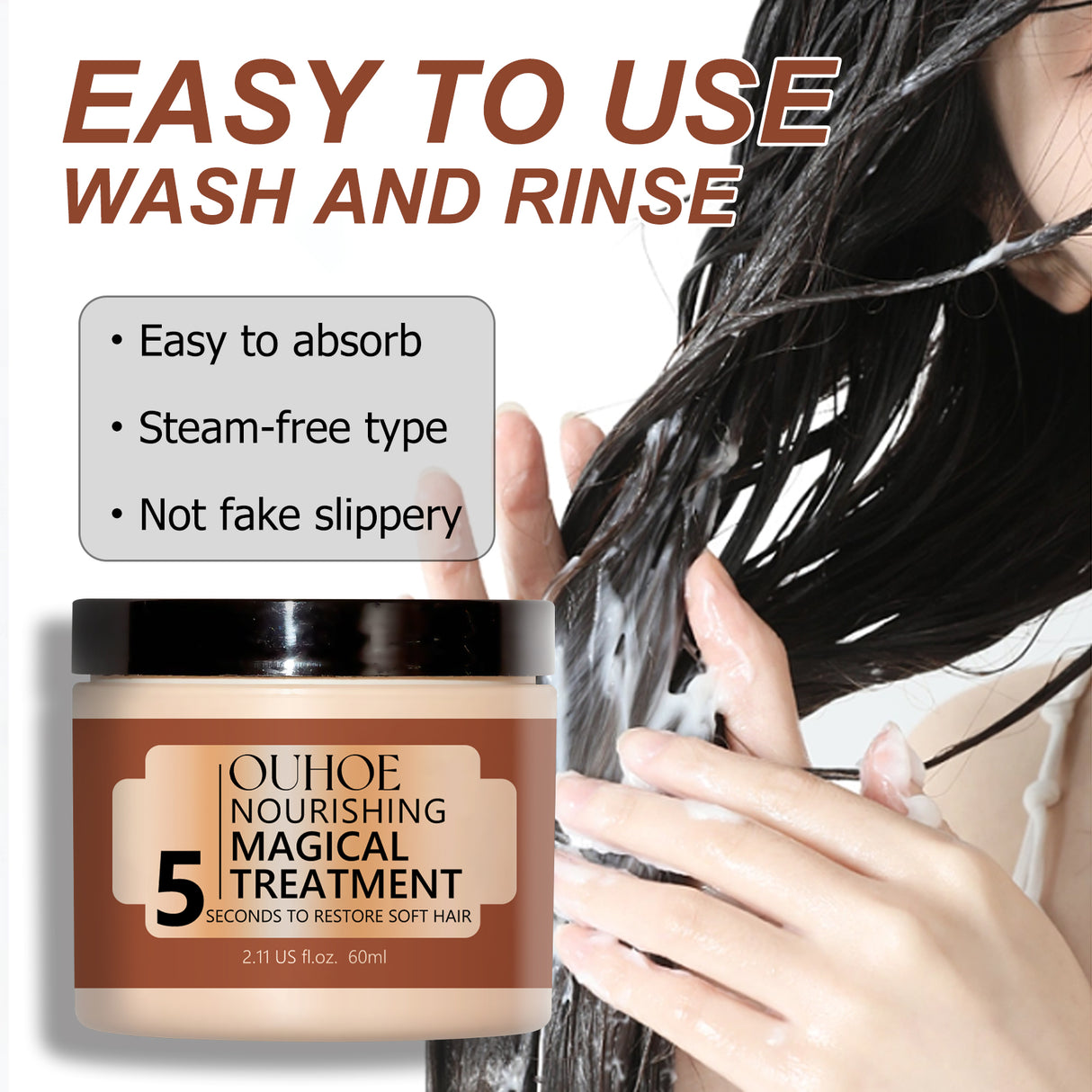 Nourishing Hair Mask, Repair Hair Dye, Perm, Split End Dry Damage, Moisturize And Smooth Hair Mask - V.I.P Digital Presence