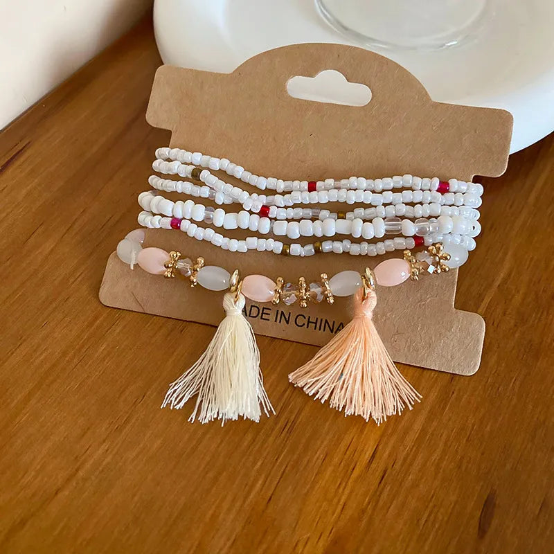 Tassel Rice Bead Bracelet - V.I.P Digital Presence