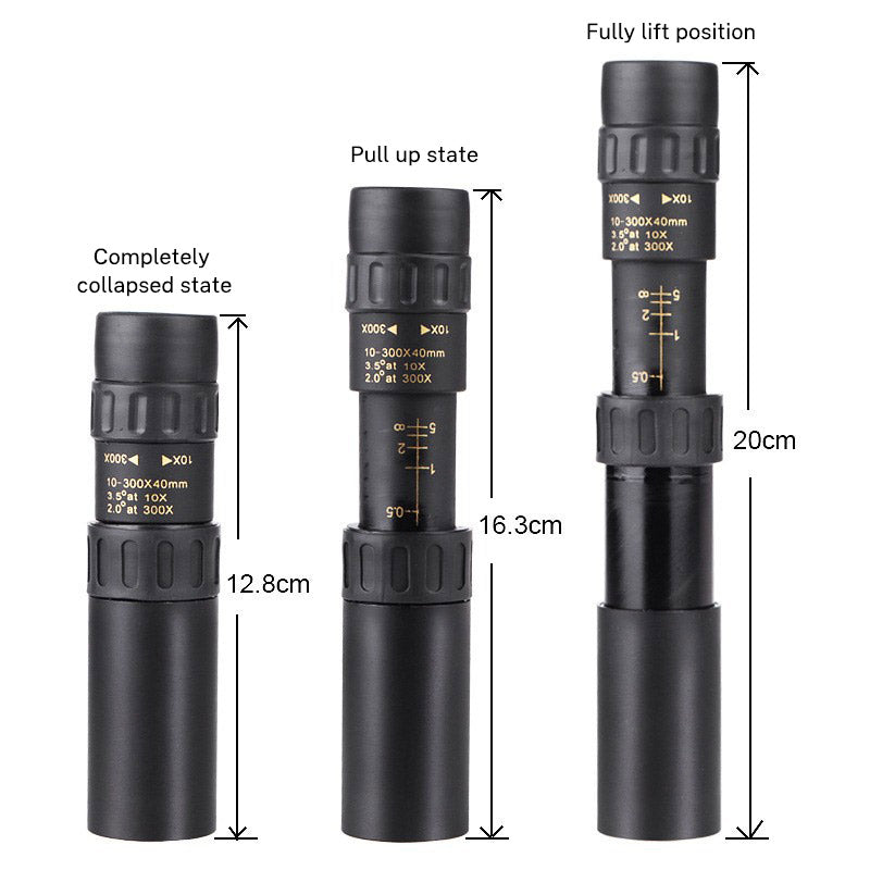 10-30×25 Zoom HD Portable Strong Binoculars Long Range Professional Spyglass Monocular Telescope Low Night Vision for Hunting - V.I.P Digital Presence