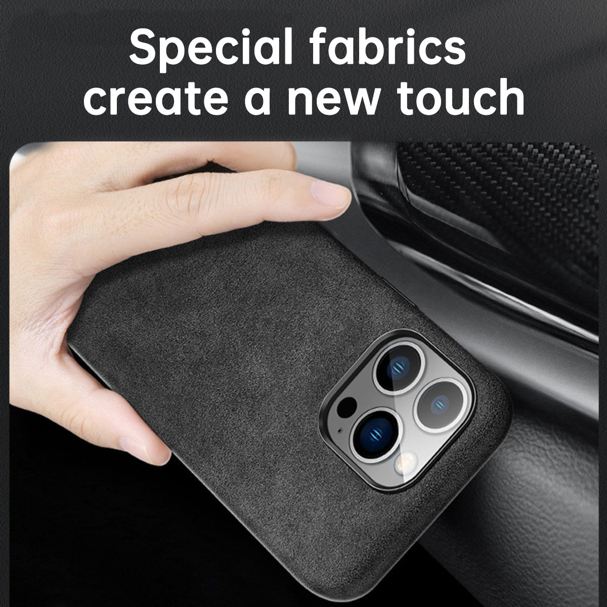 Italian Alcantara Case for iPhone 15 Pro Max Business Leather Phone Back Cover for iPhone 13 Pro Max Magnets - V.I.P Digital Presence