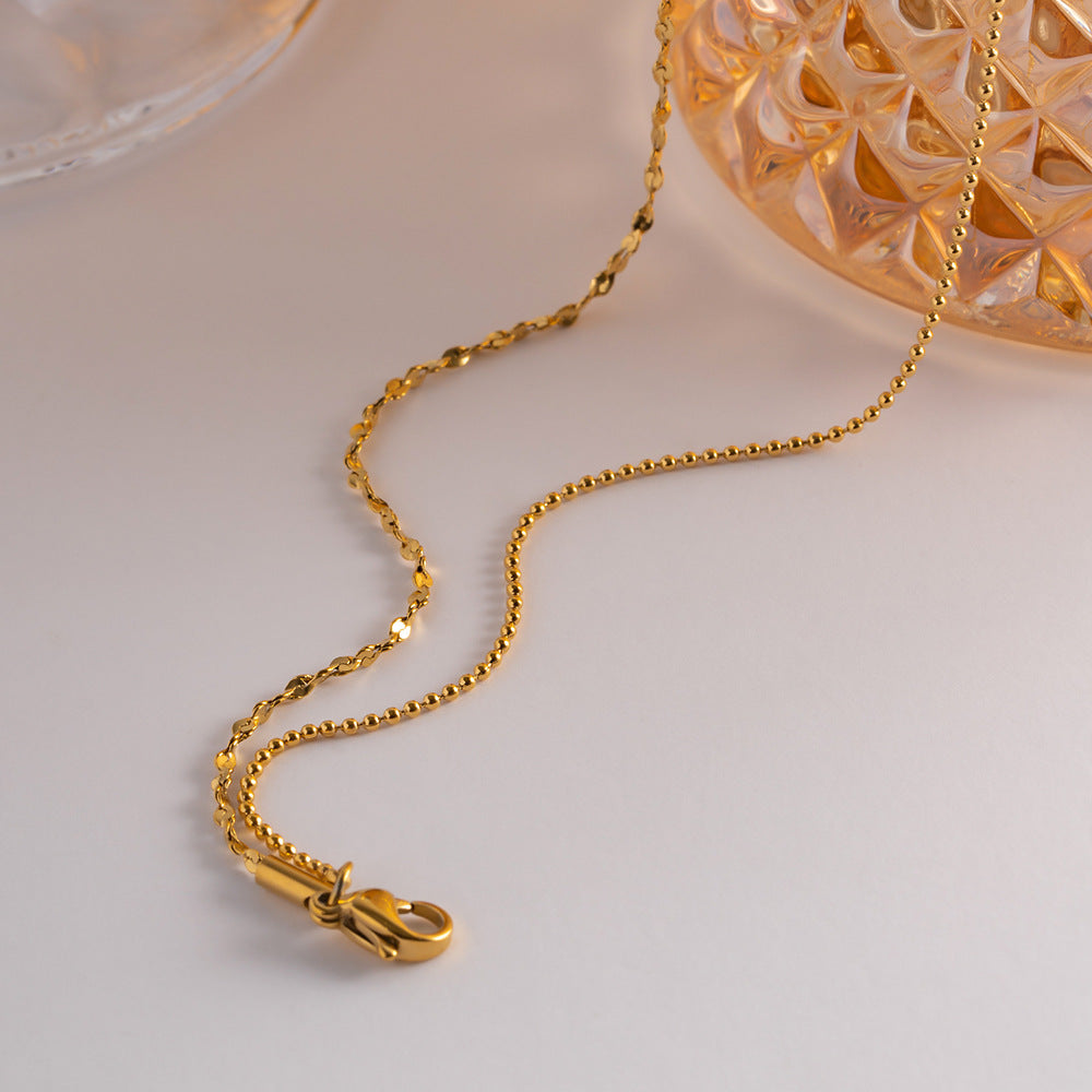 Double layered tassel necklace French fashion niche collarbone chain light luxury niche design necklace - V.I.P Digital Presence