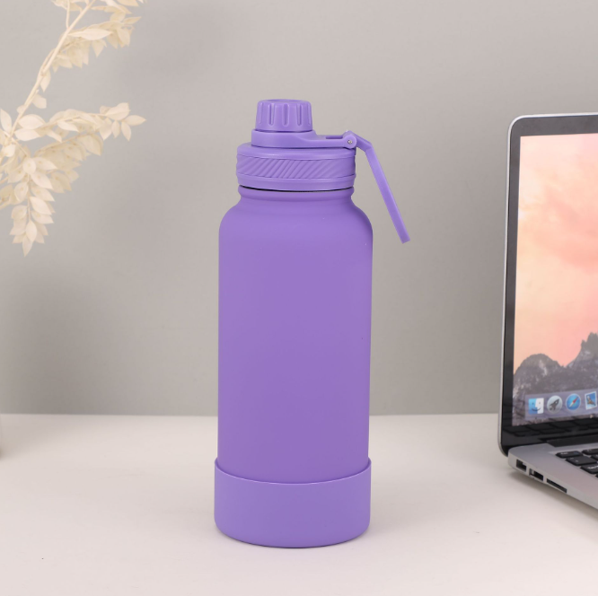 Magnetic Phone Holder Outdoor Large Capacity 1L Wide-Mouth Insulated Stainless Steel Sports Water Bottle - V.I.P Digital Presence
