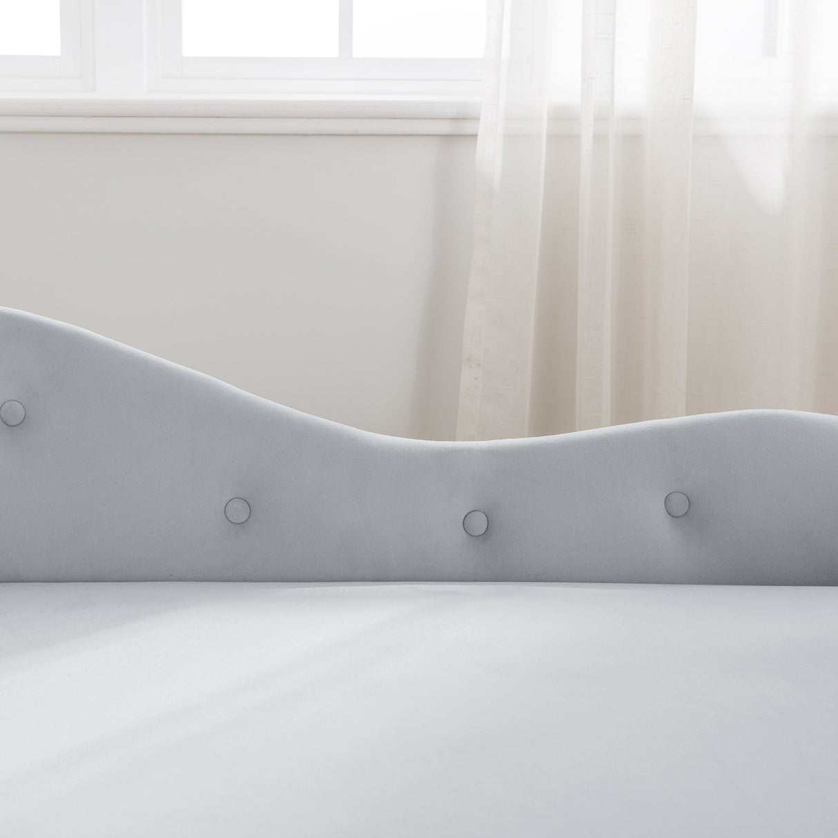 Grey Chaise Lounge Indoor Velvet Lounge Chair for Bedroom with Storage & Pillow Modern Upholstered Rolled Arm Chase Lounge - V.I.P Digital Presence
