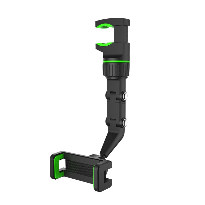 Car Phone Holder Multifunctional 360 Degree Rotatable Auto Rearview Mirror Seat Hanging Clip Bracket Cell Phone Holder for Car - V.I.P Digital Presence