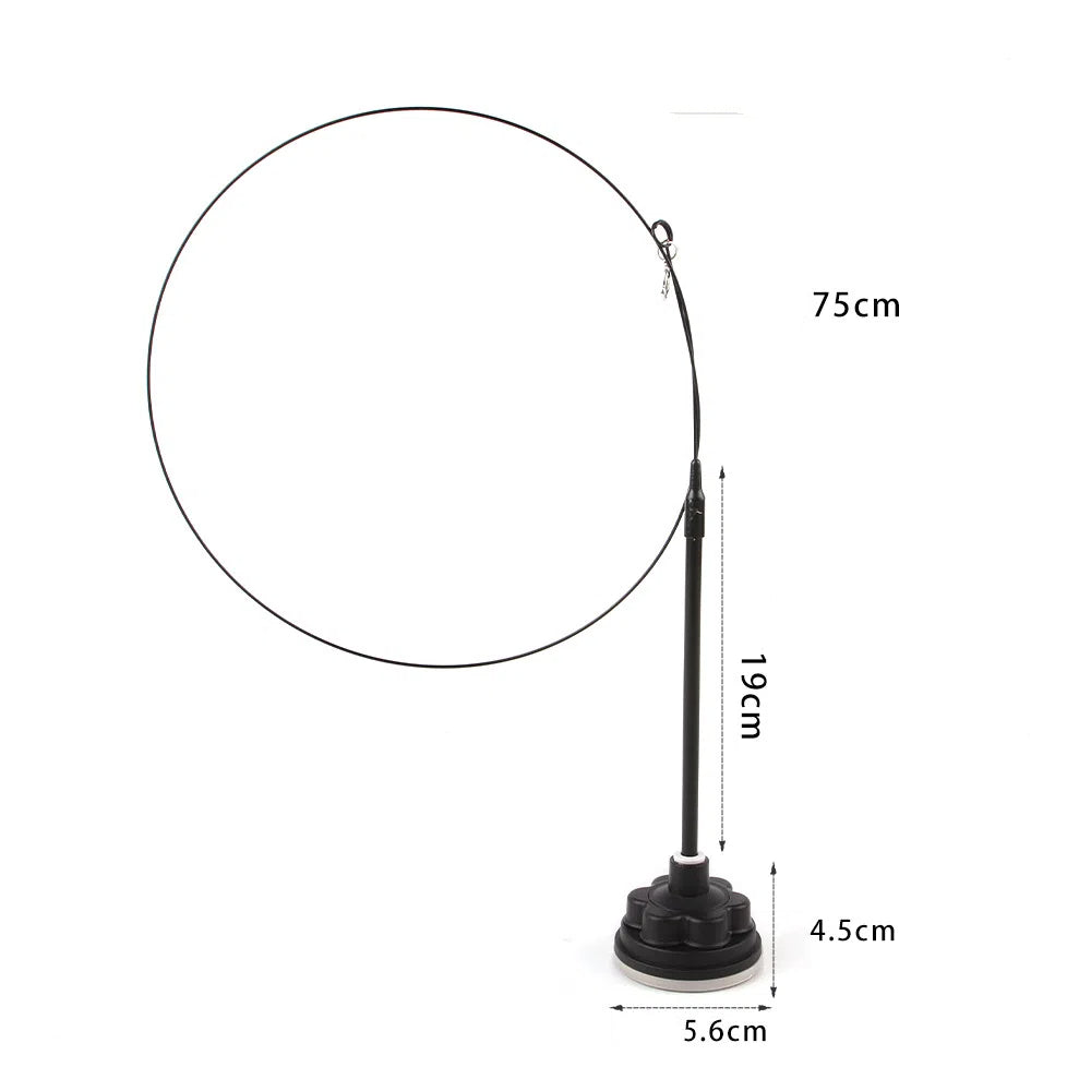 Suction cup cat toy stick that can be attached and held with steel wire multi head interchangeable cat toy and pet supplies - V.I.P Digital Presence