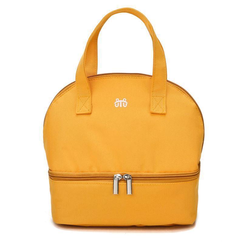 Japanese style double layer portable lunch box bag picnic bag thick large capacity aluminum foil insulation bag - V.I.P Digital Presence