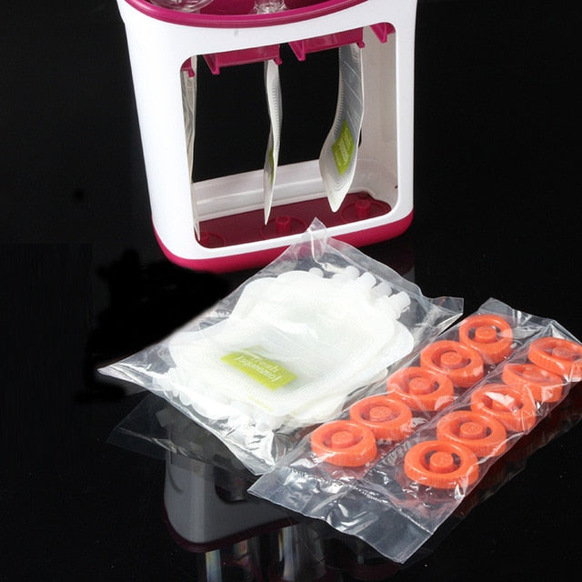 Squeeze Food Station Baby Food Organization Storage Containers Baby Food Maker Set Fruit Puree Packing Machine - V.I.P Digital Presence