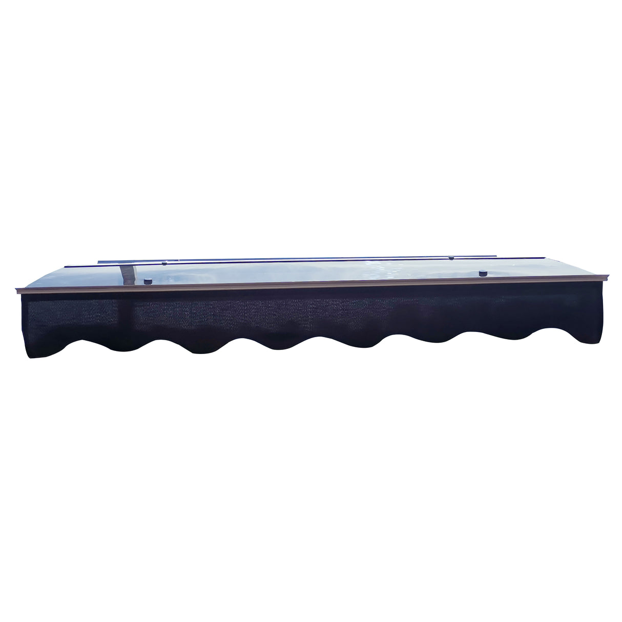 DA5934W Series Door Window Awning Canopy Made of 0.137 Inch Thick Crystal Solid Polycarbonate Sheet in size of 59" Wide x 34" - V.I.P Digital Presence