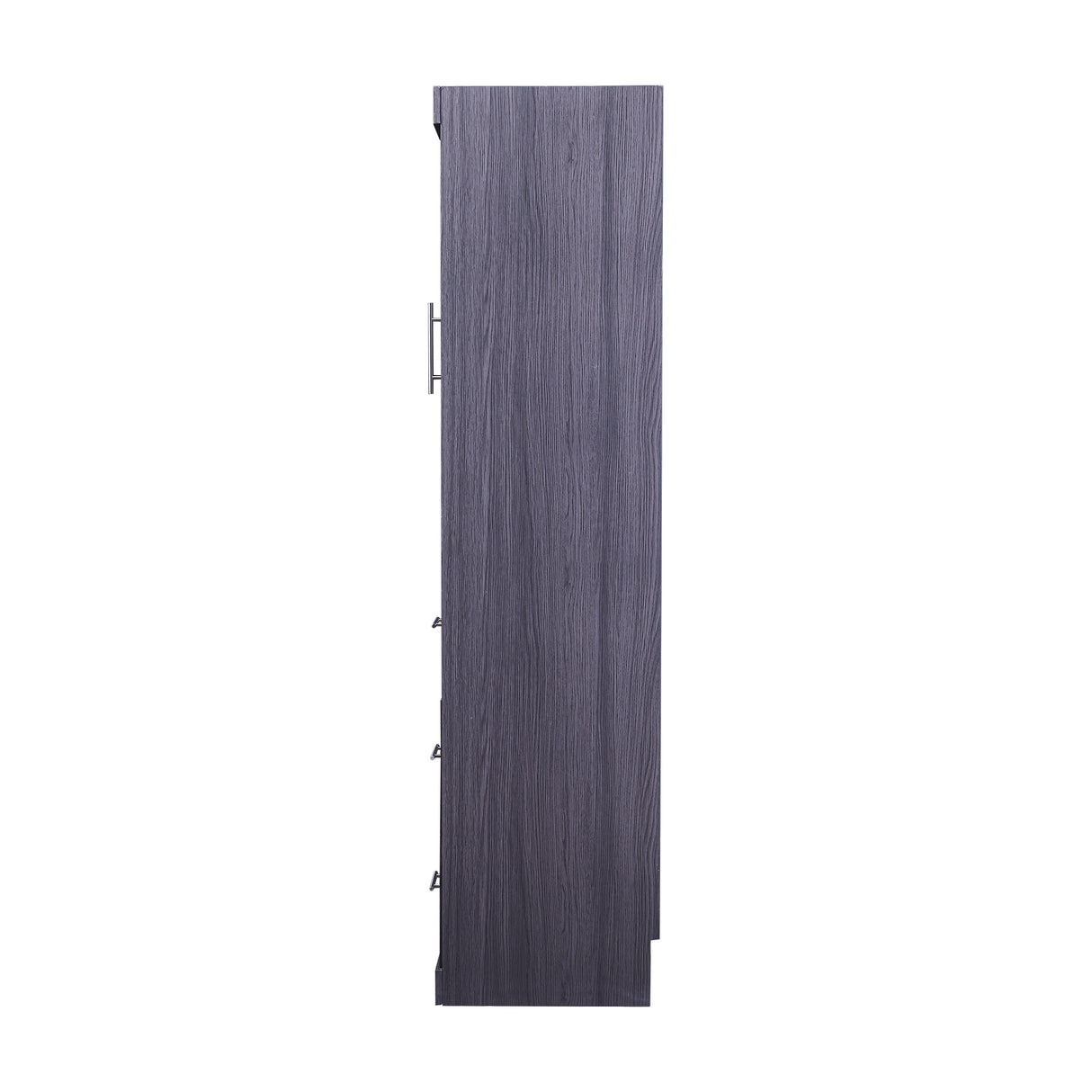 Full Size Murphy Bed with Wardrobe and Drawers, Storage Bed, can be Folded into a Cabinet, Gray - V.I.P Digital Presence