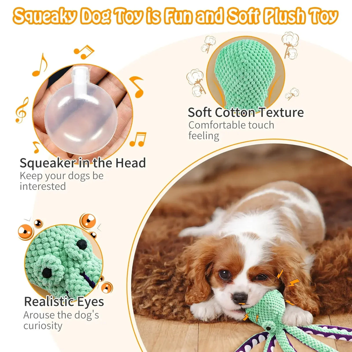 Pet Plush Toy Cat Dog Voice Octopus Shell Puzzle Toy Bite Resistant Interactive Pet Dog Teeth Cleaning Chew Toy Pet Supplies - V.I.P Digital Presence