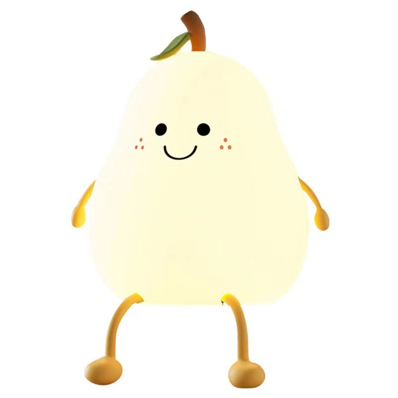 Creative Colorful Pear Duck Pear Night Light Pear Night Light Couple Gift Silicone Cute Night Light Sleeping Night Light - V.I.P Digital Presence