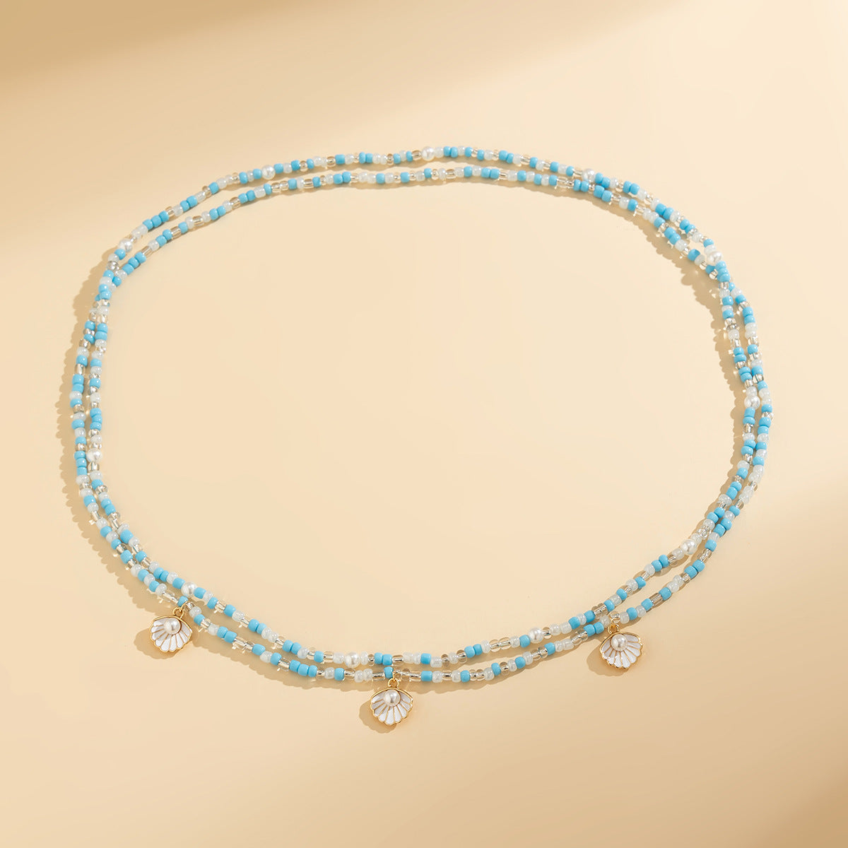 Beach Pearl Fan Shell Rice Bead Waist Chain Waist Chain Sexy Bead Body Chain - V.I.P Digital Presence