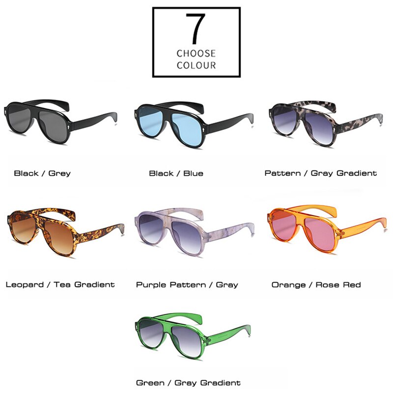 Retro Punk Men Pilot Sunglasses Fashion Rivets Decoration Gradient Eyewear Shades UV400 Women Trending Purple Sun Glasses - V.I.P Digital Presence
