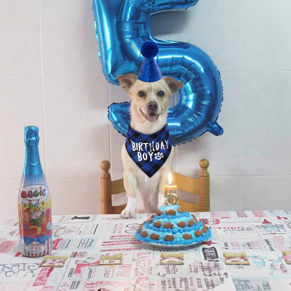 Pet Birthday Set Triangle Scarf Hat Pet Party Decoration Styling Outdoor Creative - V.I.P Digital Presence