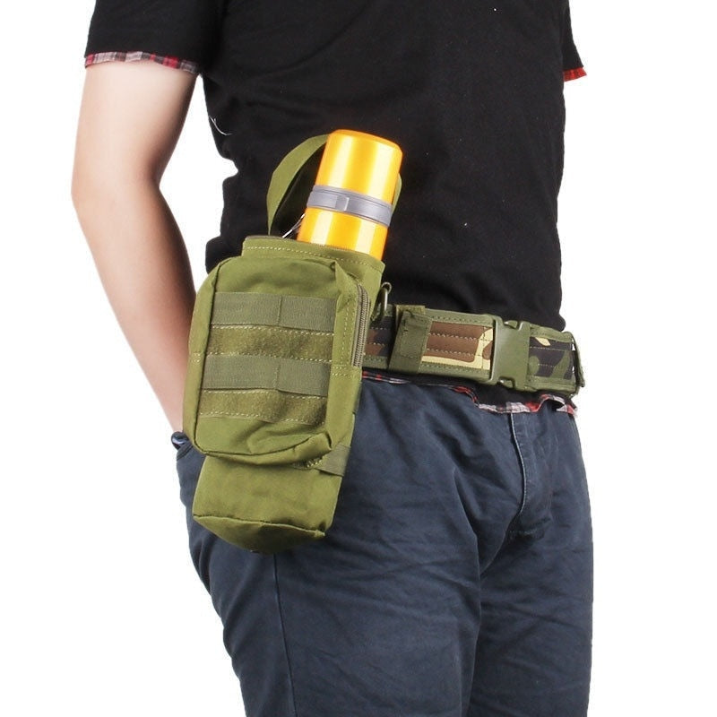 Outdoor Water Bottle Pouch Military Tactical Molle Kettle Case Waist Bag Multifunction Pockets EDC Gear Camping Hiking Riding - V.I.P Digital Presence