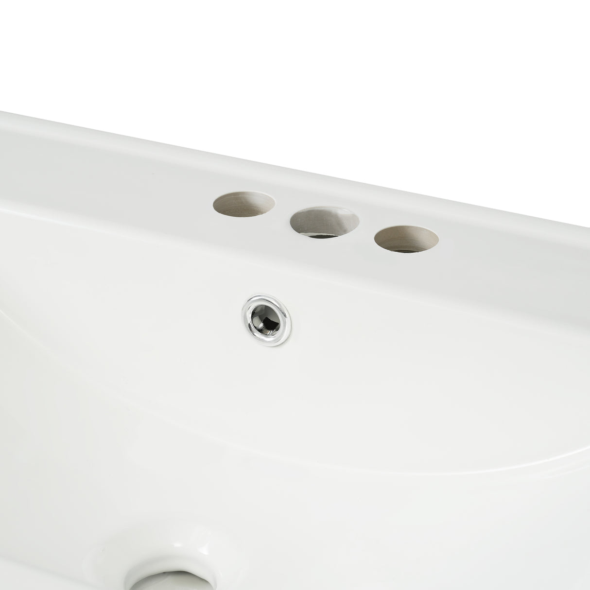 30-Inch White Bathroom Vanity with Ceramic Sink and Versatile Storage - Ideal for Small Bathrooms - V.I.P Digital Presence