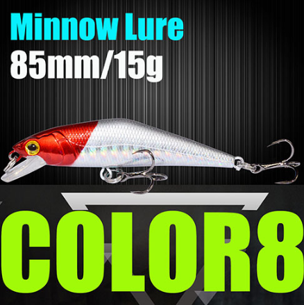 Señuelo de pesca AFISHLURE Wobblers Trucha 85 mm/15 g Minnow Cebos duros Iscas Artificial Pesca Leurre