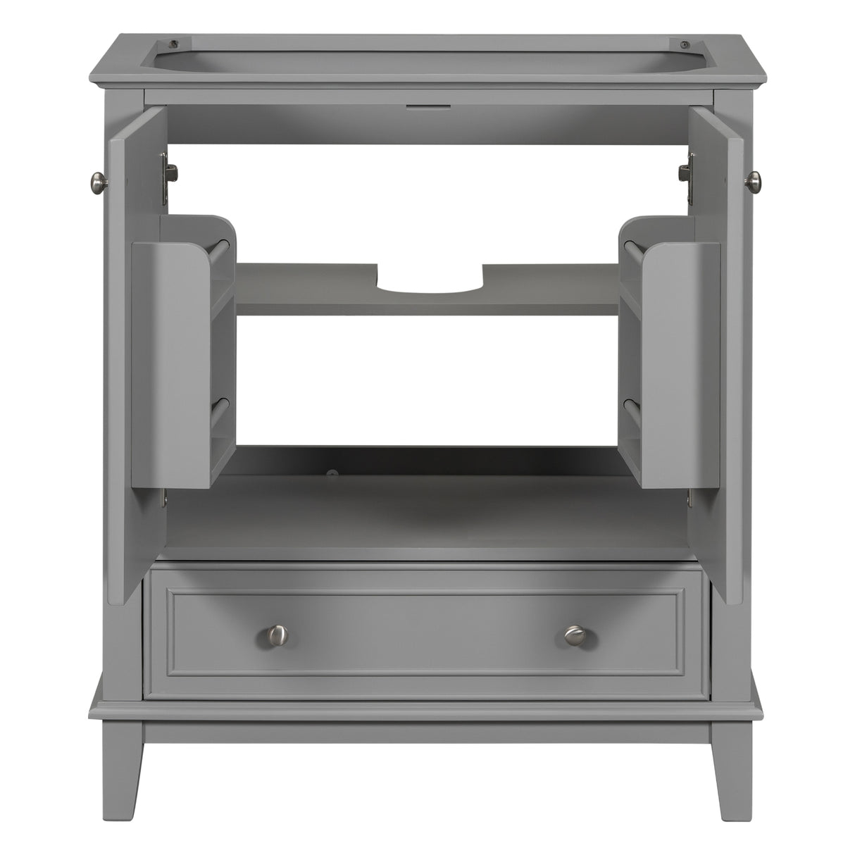 30 inch bathroom vanity no sink base only gray - V.I.P Digital Presence