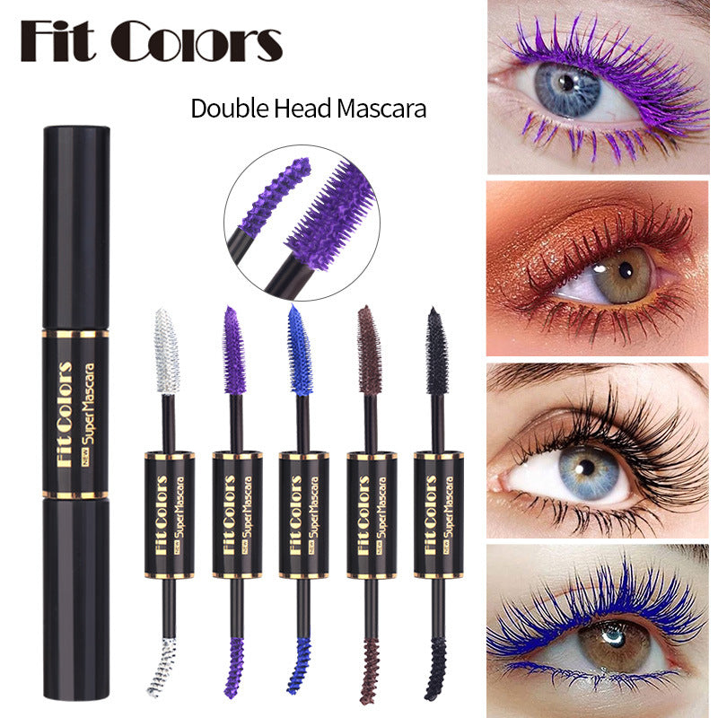 Fit Colors Double-Head Color Mascara Thick Curling Waterproof Not Smudged Multi-White Eyebrow Mascara - V.I.P Digital Presence