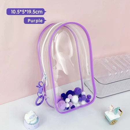 Labubu storage bag PVC high transparency thickened outdoor bag Xingdailu cotton doll exhibition walking bag labubu - V.I.P Digital Presence