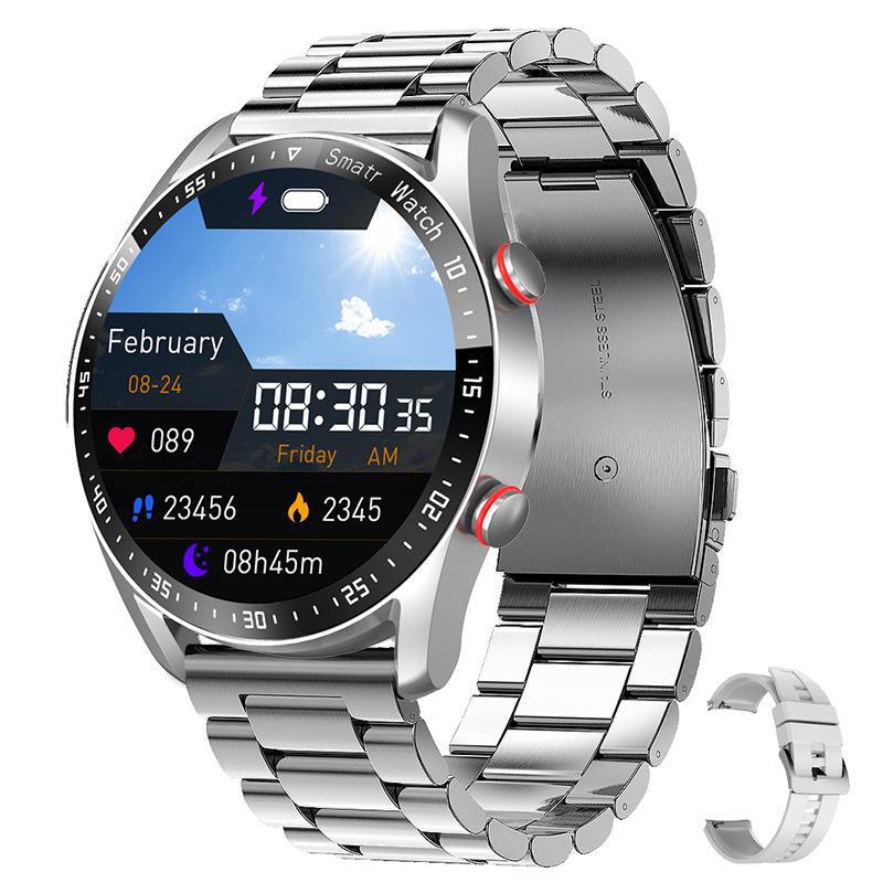 HW20 Smart Watch ECG+PPG Business Stainless Steel Strap 1.46 Large Screen Bluetooth Call Smart Watch - V.I.P Digital Presence