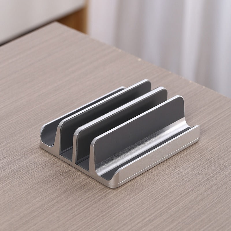 Laptop stand vertical storage and organizing rack - V.I.P Digital Presence