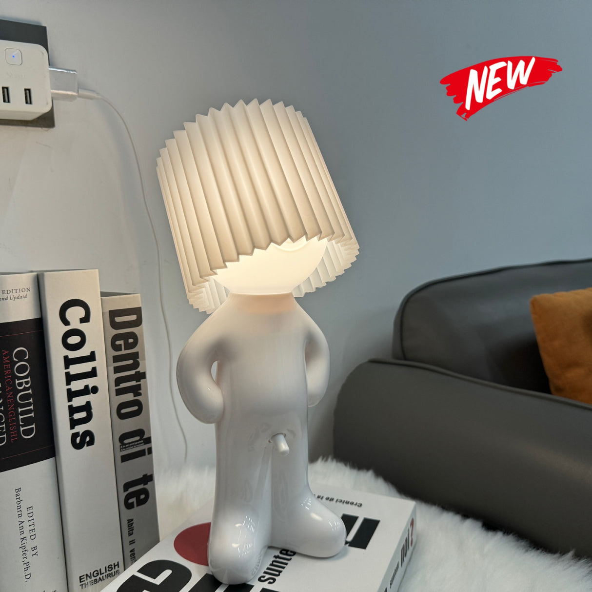 USB plug-in creative MR P shy desk lamp a little shy boy naughty night light without plug - V.I.P Digital Presence