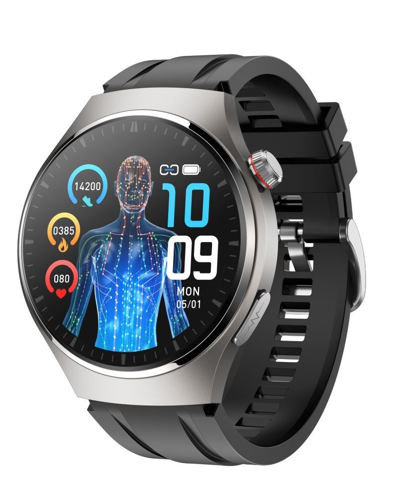 Smart watch non-invasive blood glucose measurement AMOLED ECG heart rate monitoring Bluetooth call sports watch - V.I.P Digital Presence