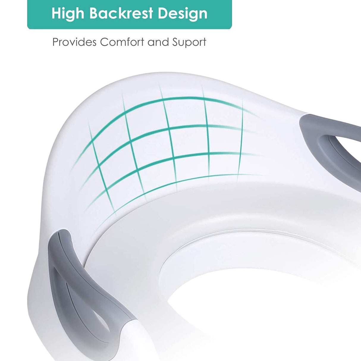 Asientos de inodoro para niños, asas para bebés, respaldo, orinal unisex para bebés, orinal portátil, asiento de inodoro, banco, suministros para el hogar