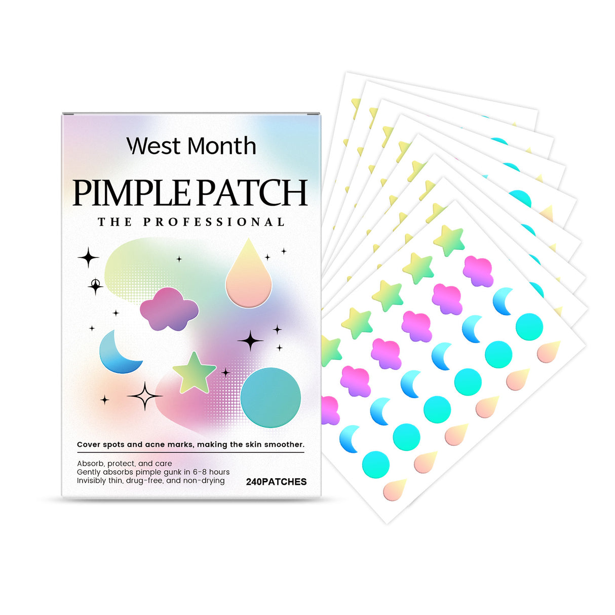 Color Cover Acne Patch, Facial Skin Acne Mild Cover Acne Care Patch