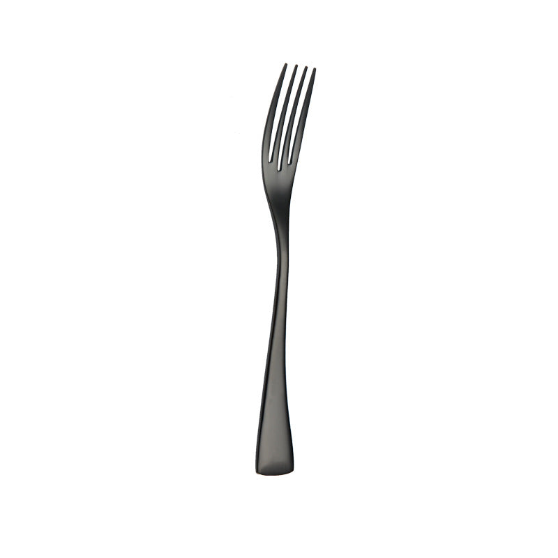 Portugal Titanium Black Stainless Steel Western Cutlery Set for Hotel and Restaurant Knife Fork Spoon Suite Factory Wholesale - V.I.P Digital Presence