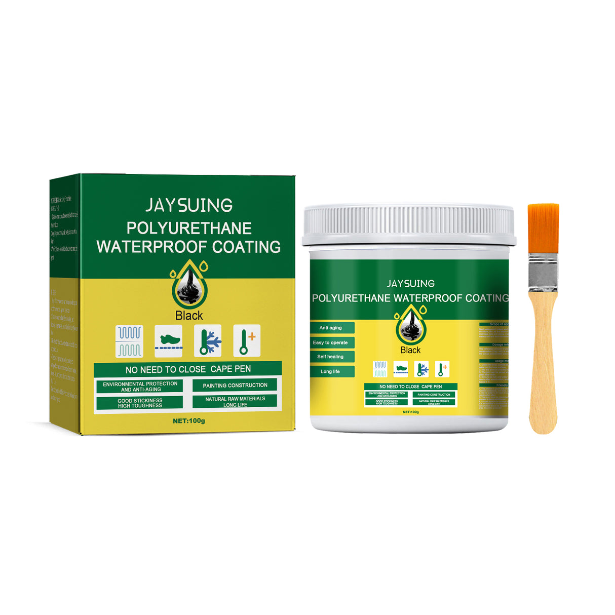 Polyurethane Waterproof Coating, Roof Bathroom Pipe Leakproof Smashing Brick Transparent Waterproofing Agent Wall Paint - V.I.P Digital Presence