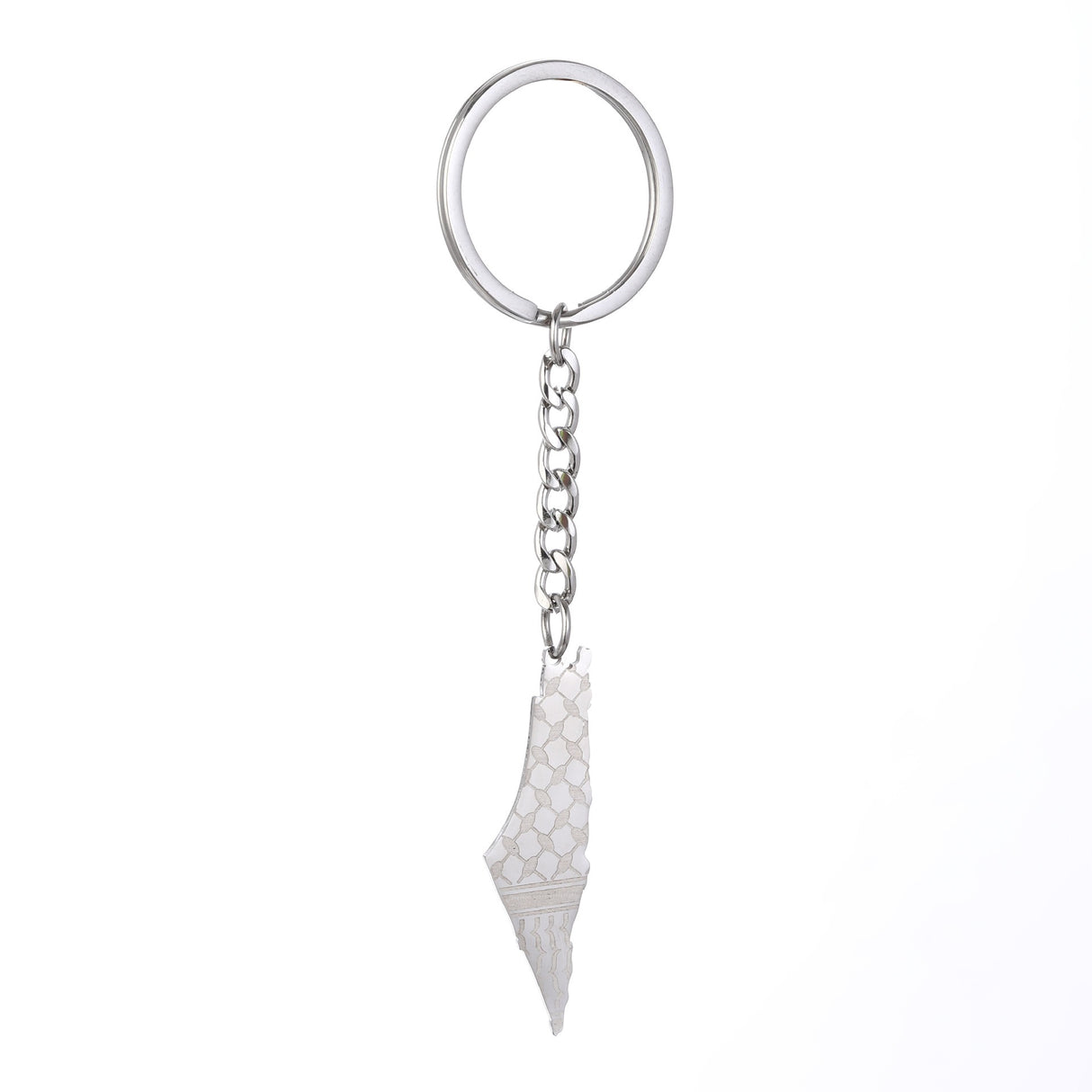 Israel Palestine Map Flag Drip Oil Stainless Steel Keychain Fashion Men's and Women's Stainless Steel Keys - V.I.P Digital Presence