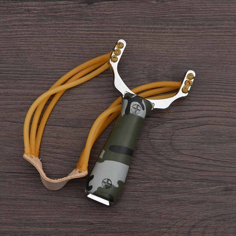 Slingshot Shooting Hunting Slingshot Three Card Six-strand Stainless Steel Slingshot - V.I.P Digital Presence