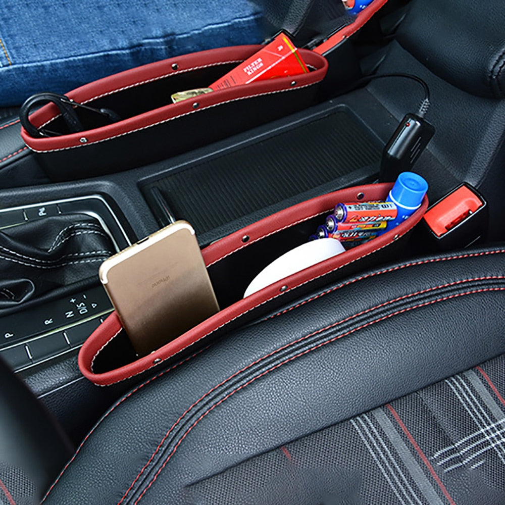 Seat Gap PU Case Storage Bag Car Organizer Artificial Leather Car Seats Gap Bag Car Accessories High Quality Storage Bag - V.I.P Digital Presence