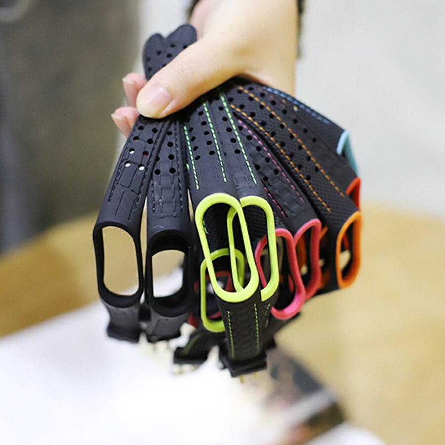 Double line Strap for Xiaomi Mi Band 5 4 3 Accessories Bracelet Wristband Bracelet for Miband 3 4 5 Replacement Breathable Strap - V.I.P Digital Presence