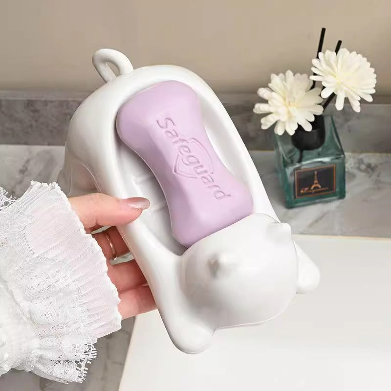Cat soap box bathroom products bathroom accessories soap dish soap box cute pet cat drainage basket anti slip - V.I.P Digital Presence