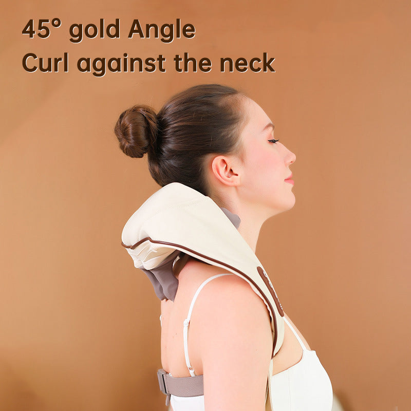 USB-C Rechargeable Kneading Massage Hot Compress Shiatsu Back Shoulder Neck Massager for Pain Relief - V.I.P Digital Presence