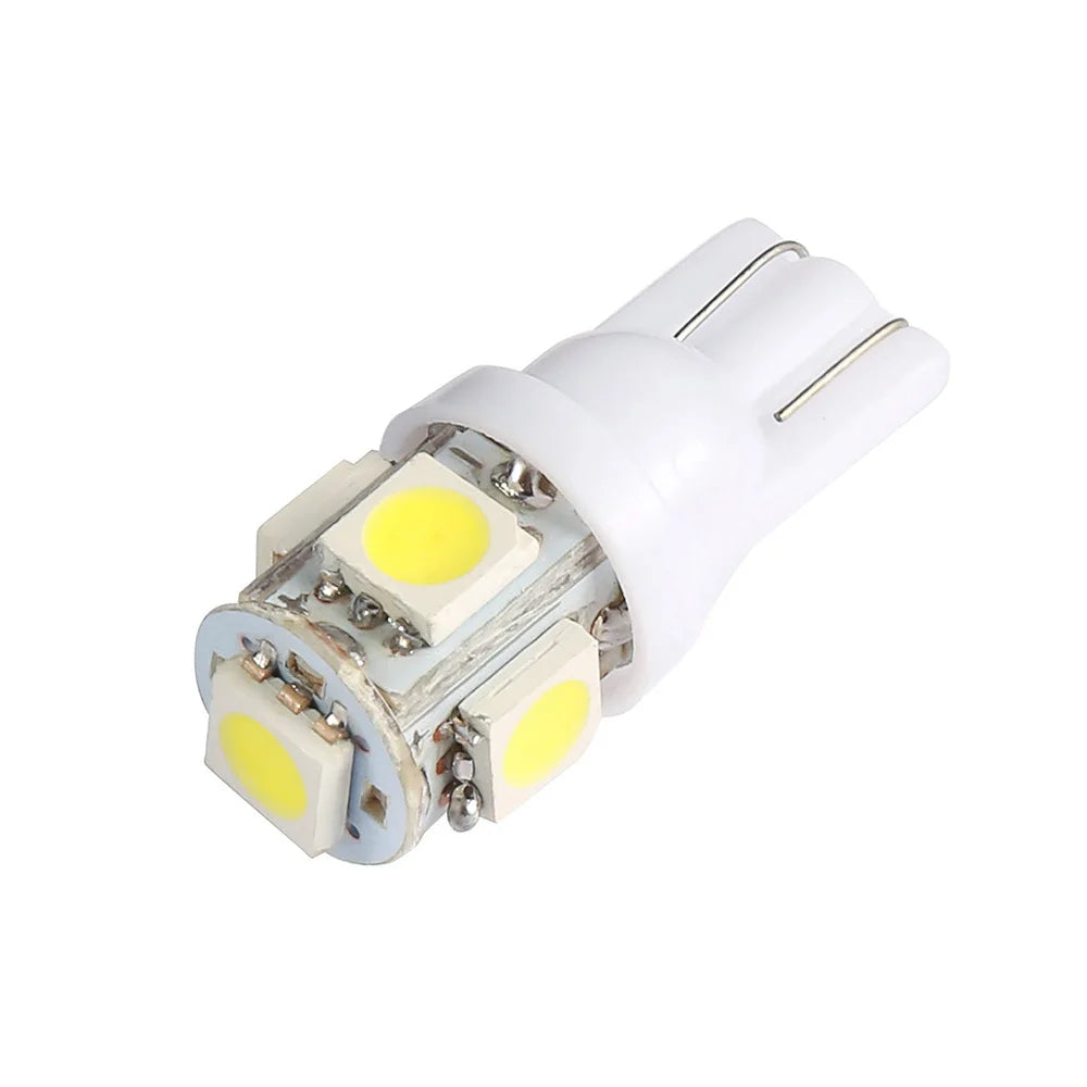 10PCS Led Car DC 12v Lampada Light T10 5050 Super White 194 168 w5w T10 Led Parking Bulb Auto Wedge Clearance Lamp - V.I.P Digital Presence