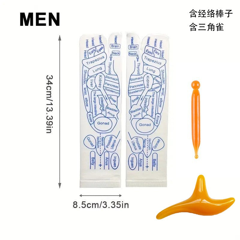 Reflexology Socks Women Foot Massage Meridian Acupoint Reflex Area Acupoint Socks And Foot Acupoint Illustration Socks for Foot - V.I.P Digital Presence
