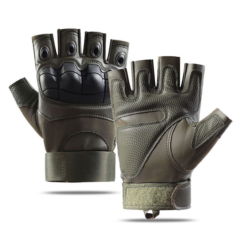 Tactical half-finger gloves men's soft shell protective microfiber special forces military fans sports cycling outdoor - V.I.P Digital Presence