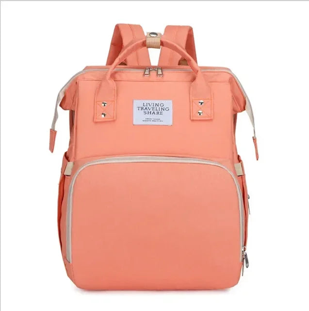 New Outdoor Folding Bag with Baby Can Sleep Mommy Bag Multi-functional Bottle Backpack Diaper Backpack - V.I.P Digital Presence