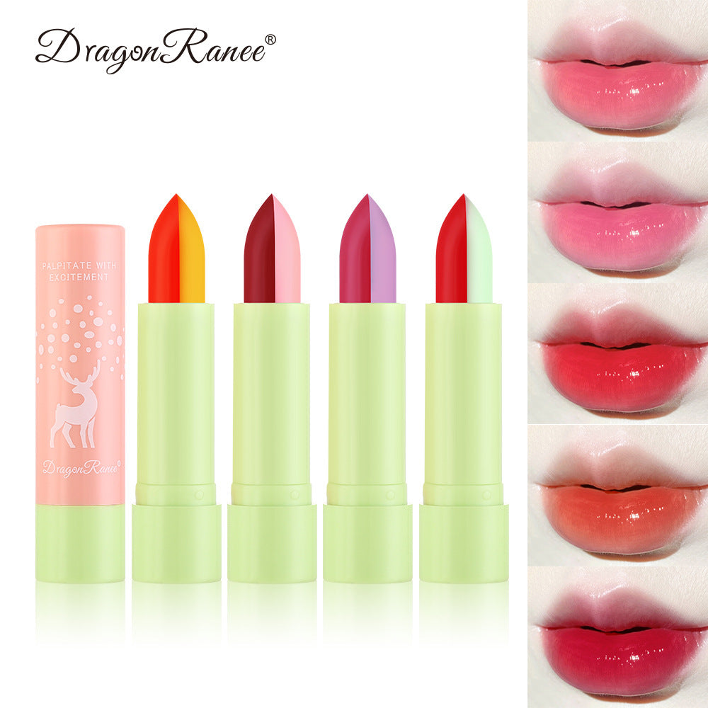 Macaron Color Changing Single And Double Color Lipstick Lipstick Lasting And Not Easy To Decolorize Biting Lip Moisturizing Warm Color Lipstick - V.I.P Digital Presence