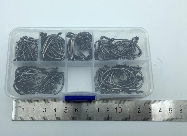 Rompin 120pcs/box 1#-5/0# 6 size mix 7381 fishing Hooks Octopus Sport Cirle bait sea hook with box - V.I.P Digital Presence