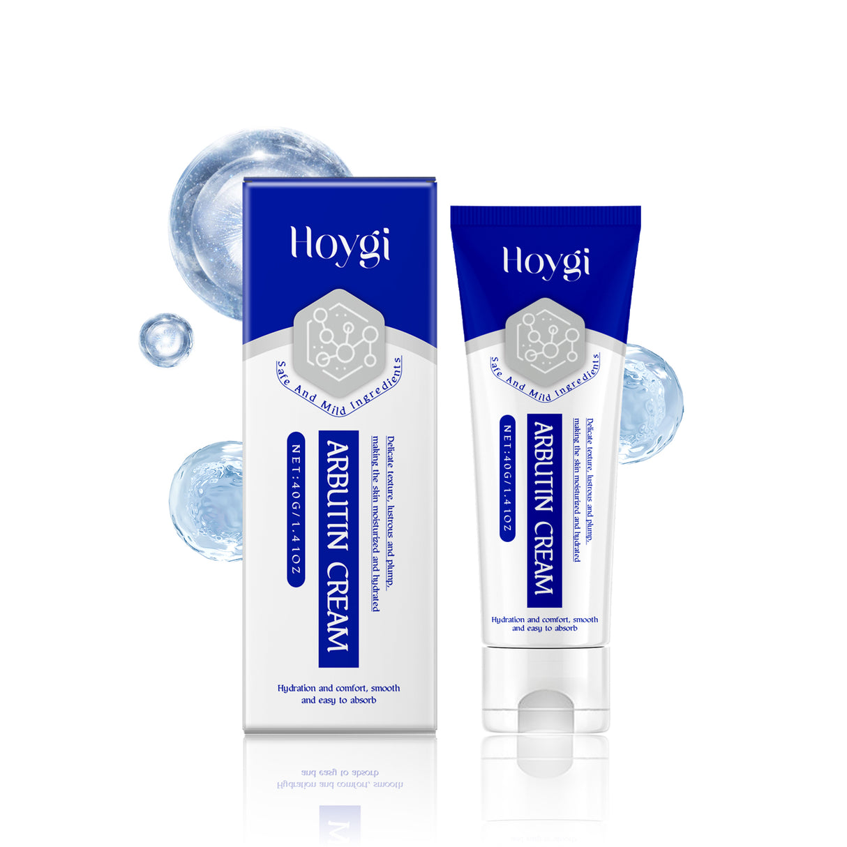 Crema hidratante de arbutina para el cuidado facial. Hidrata suavemente y nutre la piel para dejarla suave y radiante.