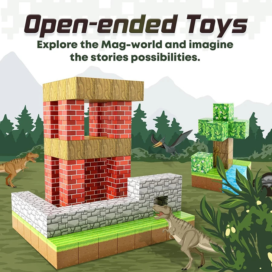 My World Magnetic Building Blocks Assembly Cube Building Magnetic Toys Mini Models Versatile Magnetic Blocks - V.I.P Digital Presence