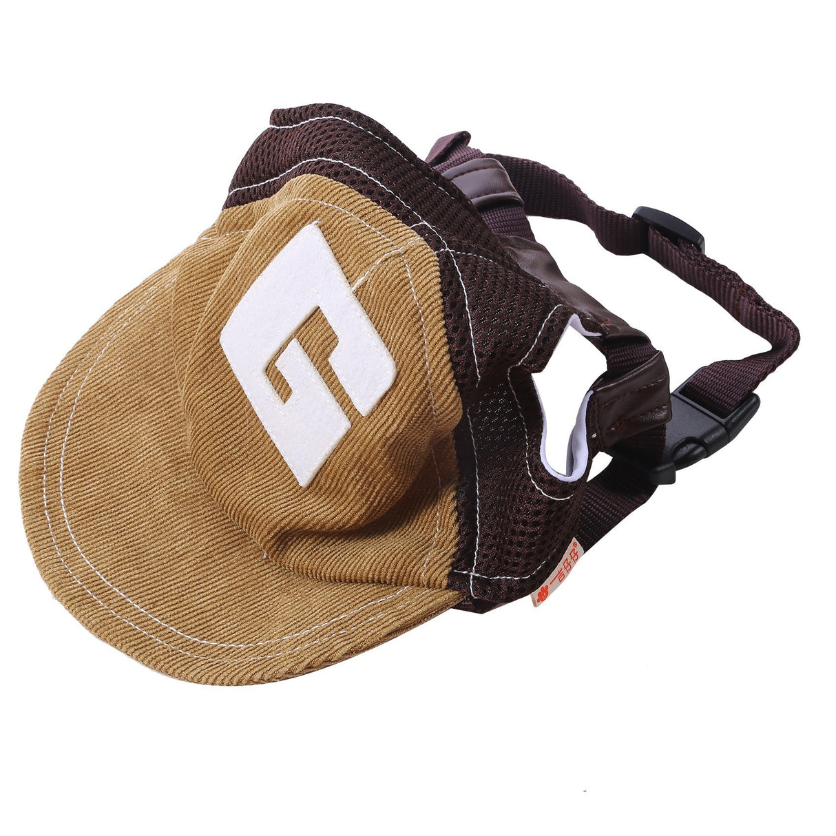 Sun Hat with G-Word Dog Design, Travel Sun Hat for Spring and Autumn, Outdoor Sun Protection with Mesh Ventilation, Pet Themed Baseball Cap - V.I.P Digital Presence